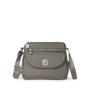 Baggallini Calais Crossbody Bag, Sterling Silver